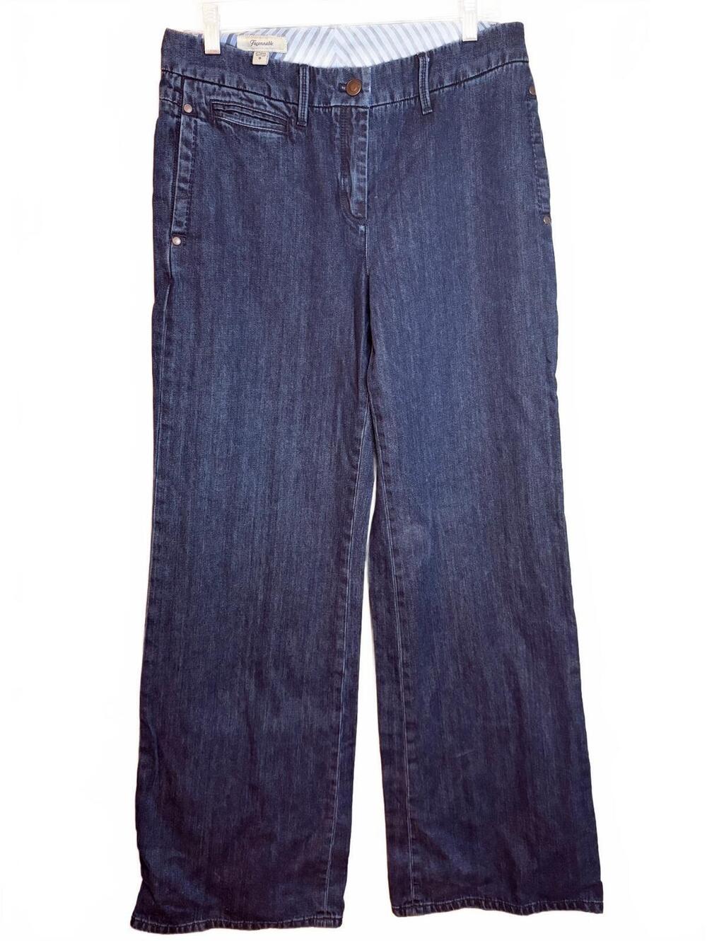 Façonnable Wide Leg Jeans 8 - Picture 2 of 7